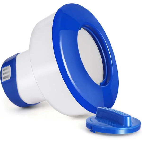 Flydende pool dispenser, automatisk klor-doseringsapparat, klor-dispenser, flydende doseringsapparat til udendørs, klor-dispenser, kemikaliedispenser 