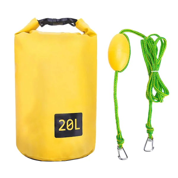 10L kajakk roing sand anker 2 i 1 sand bag Båtanker Kajakk kanoer Vanntett tørr bag med slepetau Bærbar tørr bag