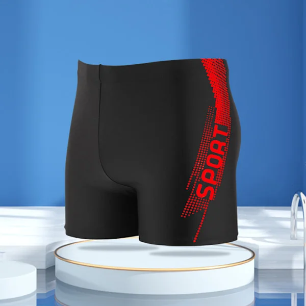 Badbyxor för män Atletiska badkläder Tävling Träning Baddräkt Simshorts Snabbtorkande baddräkt