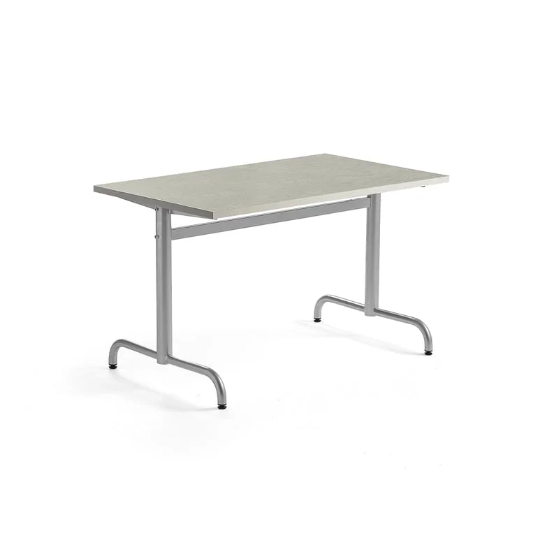 Table PLURAL, 1200x700x720 mm, linoleum top, grey, silver