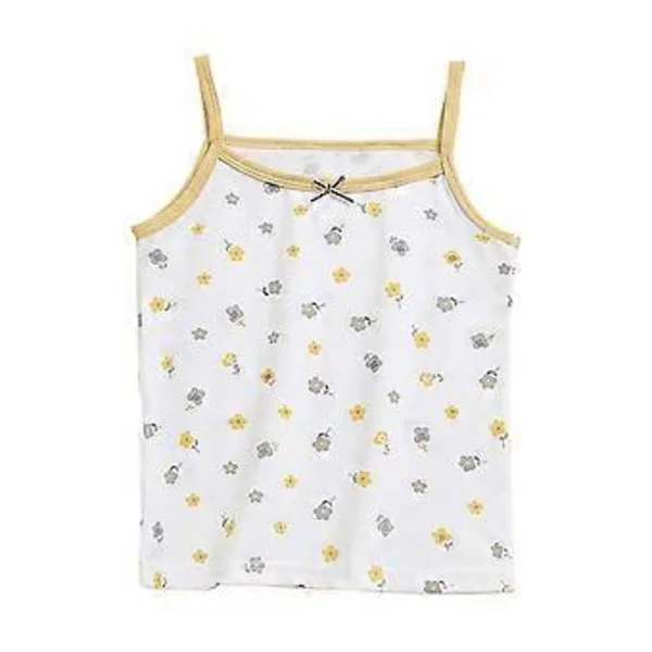 3-8T Jente Topper Barne Tank Topper Sommer Antrekk Klær Jenter Sport Sling Topp Trykt Vest Pustende Bomull Undertrøye (120cm til 130cm P3)