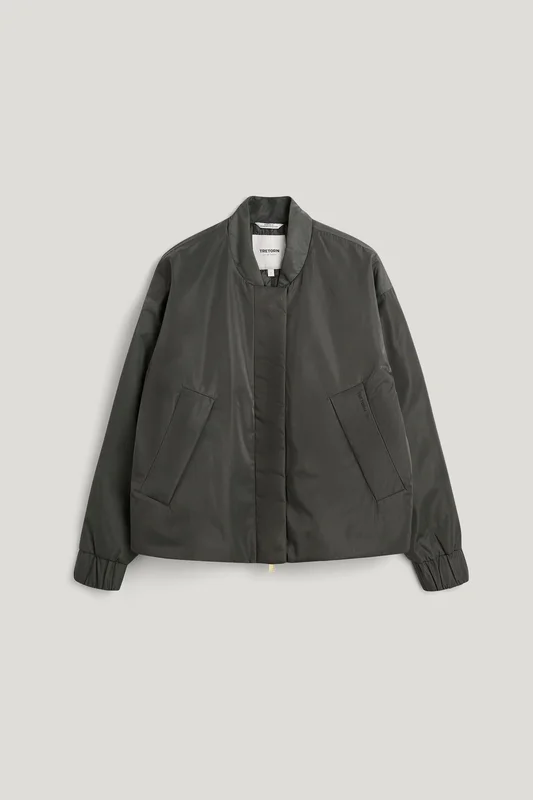 Tretorn Amber Bomber Jacket — Vattentät Jacka Dam — Grå | Ytterkläder, Gummistövlar, Jackor & Regnkläder för Dam, Herr & Barn