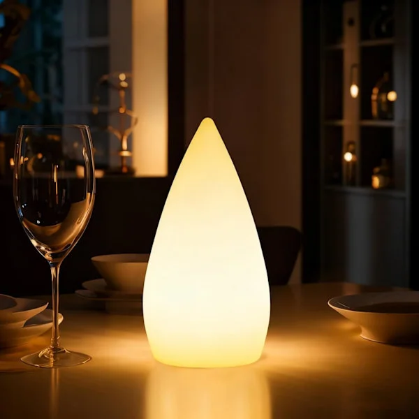 Uppladdningsbar LED-bastubelysning med trådlös dimmer och fjärrkontroll, 16 RGB-färger, IP54 vattentät, vit utomhusbordslampa för sängbord