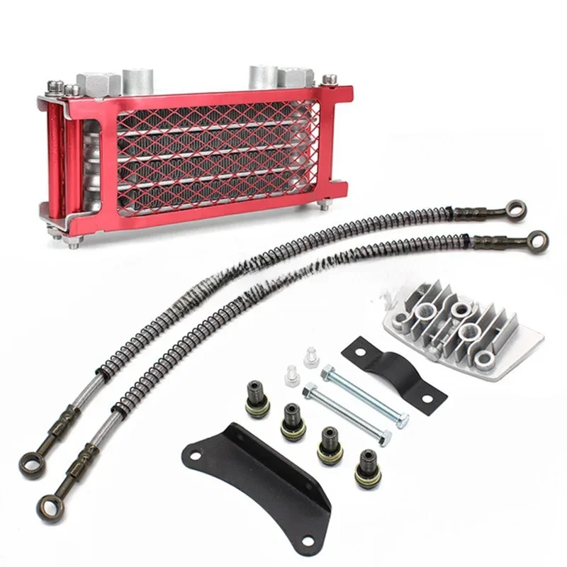 AliExpress - Refroidisseur d'huile Kit de radiateur d'huile de moto refroidissement du moteur pour 50 125 140cc Motocross universel Dirt Pit Bike ATV 