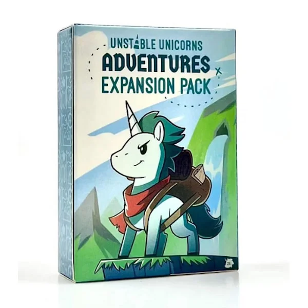 Unstable Unicorns Adventures Expansion Pack - Designad för att läggas till i ditt Unstable Unicorns-kortspel Adventure Extended Edition-tfrf