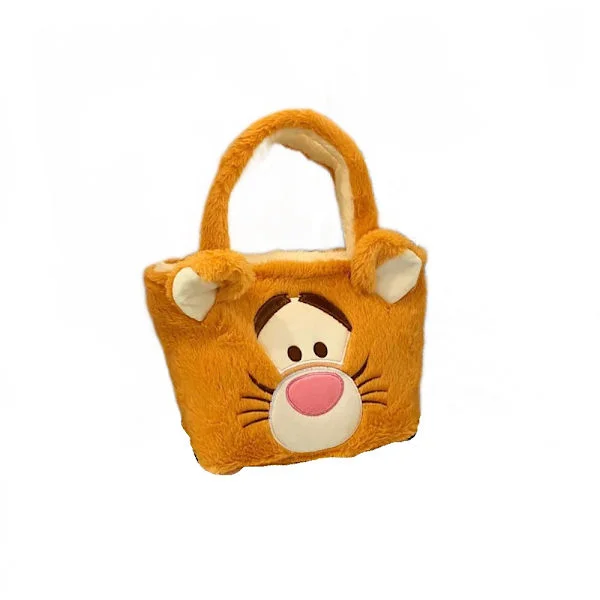 Soft Plush Bag with Adjustable Lanyard, Fluffy Wallet Shoulder Bag Coin Purse Accessories Women Girls Kids Birthday Gifts (Hoppa Hoppa)