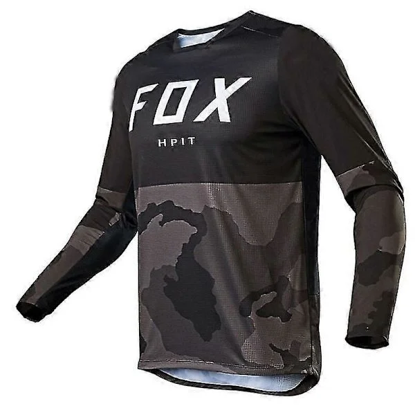 2020 Herr Downhill Tröjor Hpit Fox Mountainbike Mtb Skjortor Offroad Dh Motorcykel Tröja Motocross Sportkläder Kläder Fxr Cykel