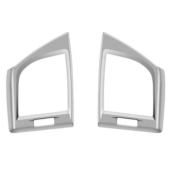 För Alphard 40-serien 2023+ RHD Silver Dashboard Air Condition Vent Outlet Cover Trim Frame Sticker