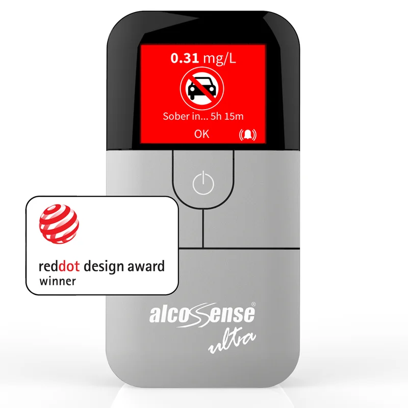 AlcoSense Ultra - Fuel Cell Breathalyzer & Electronic Alcohol Tester - Pro-Grade Sensor, Global Limits
