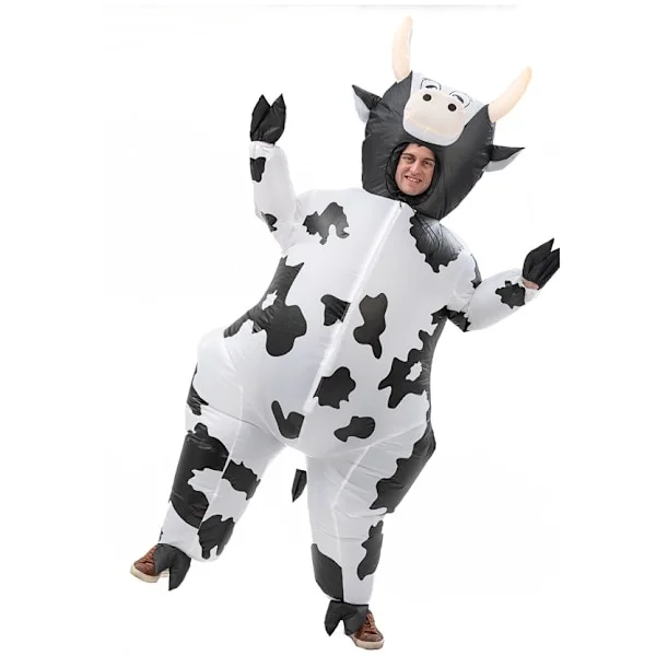 Halloween festdrakt morsom dukke oppblåsbar drakt julesceneopptreden festivaldrakt cosplay Ku Voksne [150-190cm]