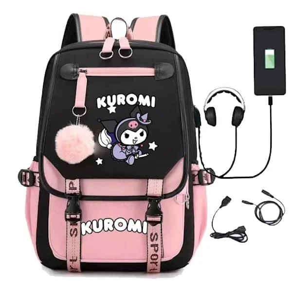 Kuromi Ryggsäck för barn - Ryggsäckar - Ryggsäck (1 st)-FS- rosa 3