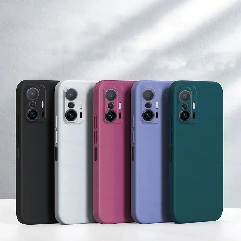 AliExpress - Coque pour Xiaomi 11T Pro, Xiaomi 11T 12T 13T 14T 15T Pro 5G, coque de protection antichoc en silicone liquide TPU, coque arrière pour 