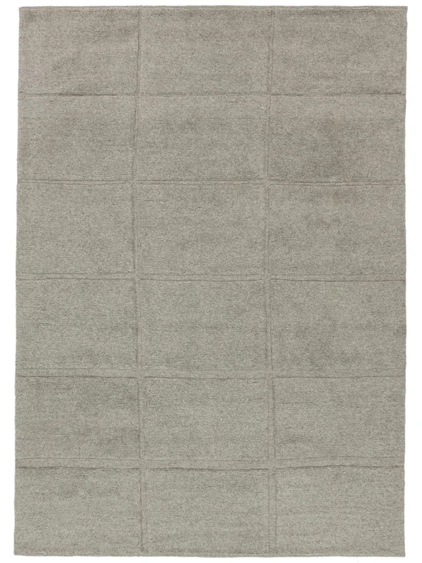 Tapis De Laine Lara Gris Clair Grand Oeko-Tex