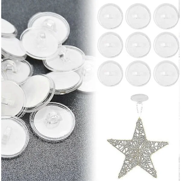 50 st Tak Krok Självhäftande Krok 20mm Plastkrok Utan Borrning Krok Tak Fixering Självhäftande Väggkrok Tak Upphängningskrok Shibaod