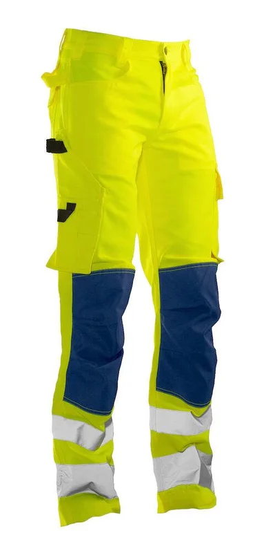 Jobman 2378 Arbetsbyxa gul/marinblå, varsel, klass 2 Gul/Marinblå, Kläder