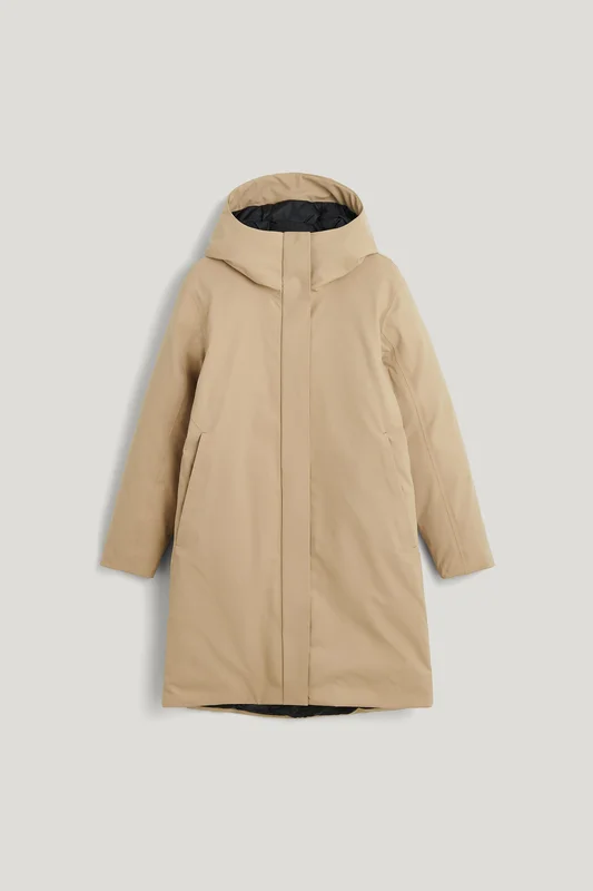 Tretorn Row Insulated Parka — Vattentät Jacka Dam — Beige | Ytterkläder, Gummistövlar, Jackor & Regnkläder för Dam, Herr & Barn