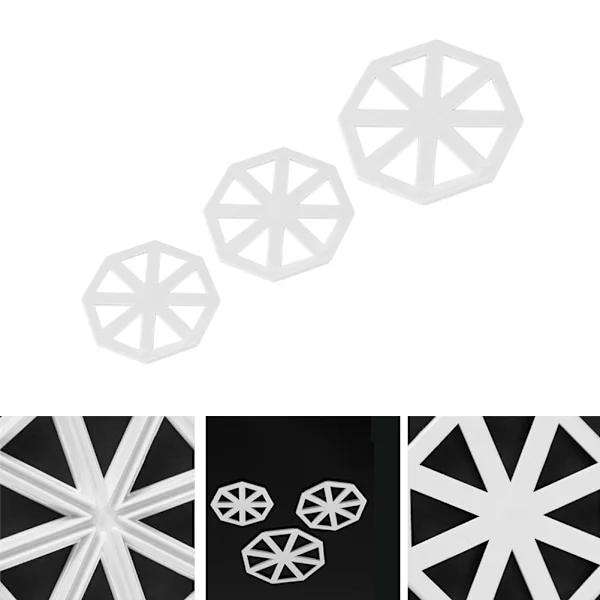 3 stk/sett Vimpel Flagg Utstikkere Kakedekorasjonsform Sjokolade Fondant Form DIY Verktøy