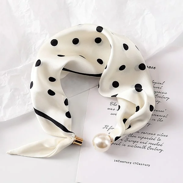 Magnetic Scarf for Women, Long and Lightweight Shawl with Adjustable Closure, Perfect for Spring and Summer Styling with Blouses