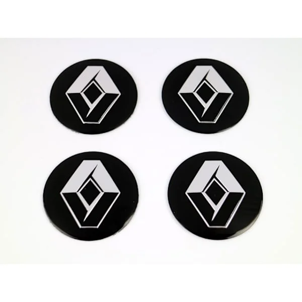 Renault 56,5mm hjulnav emblem till fälgar och centrumkåpor 4-pack