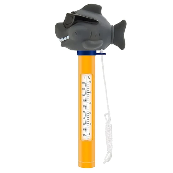 Flydende Pool Termometer med Snor, Tegneserie Pool Termometer, Flydende Pool Termometer Let at Læse