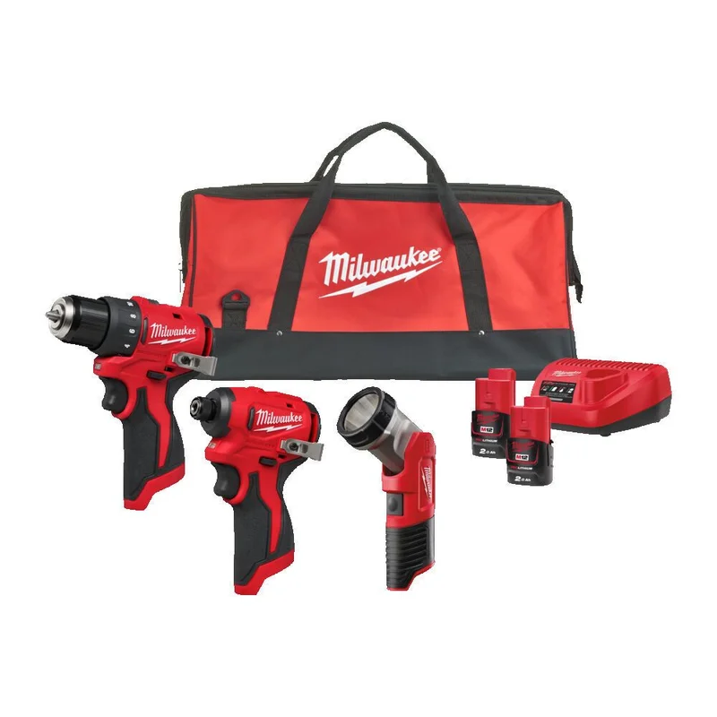 Milwaukee M12 BLPP3A-202B Akkukonesarja sisältäen akut ja laturin, Koneet