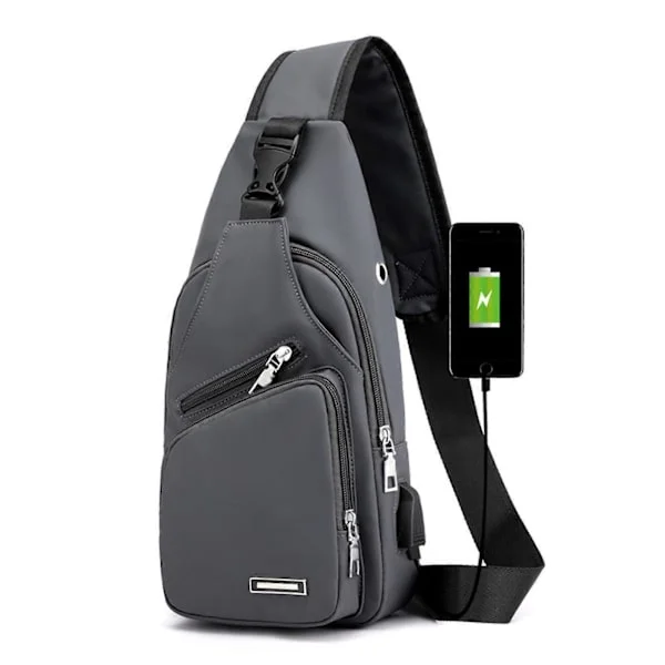 Waterproof Day Backpacks for Men, Waterproof Anti-theft Bag for Adult Teenagers Grey