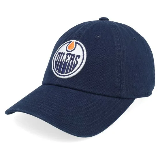 American Needle - NHL Blau unconstructed Cap - Edmonton Oilers Blue Line Navy Dad Cap / Unconstructed @ Hatstore