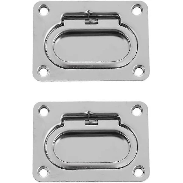 Båtluke Håndtak 2 Pakk Rustfritt Stål Marine Håndtak Båt Flush Luke Lås Innfelt Løfte Trekk Håndtak Flush Ring Trekk Håndtak For Marine Yach