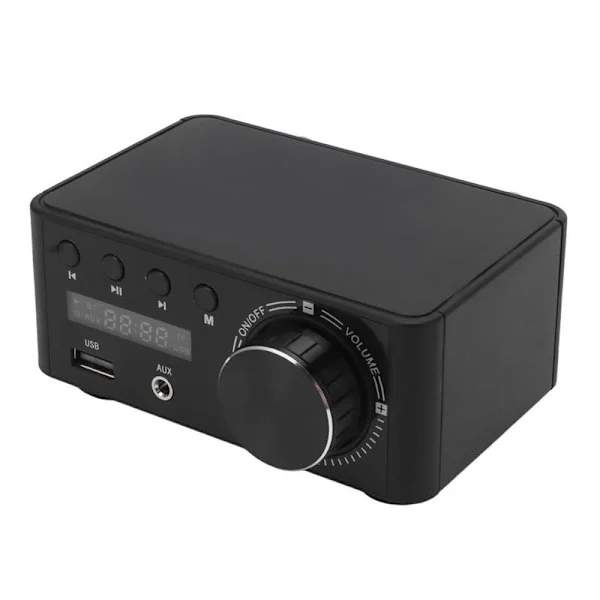 Mini-forstærker 50W Bluetooth 5.0 DC9V‐24V Klasse D Hjem HiFi Stereo Forstærker til Computer Mobiltelefon