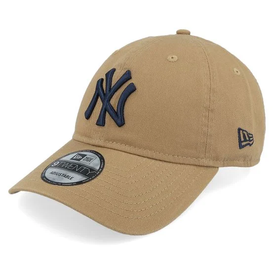 New Era - New York Yankees MLB Core Classic 9TWENTY Khaki Dad Cap Unconstructed Beige Cap - MLB @ Hatstore