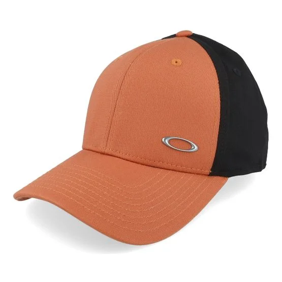Oakley - Oransje flexfit Caps - Tinfoil Ii Ginger/Black Stretch Fit @ Hatstore