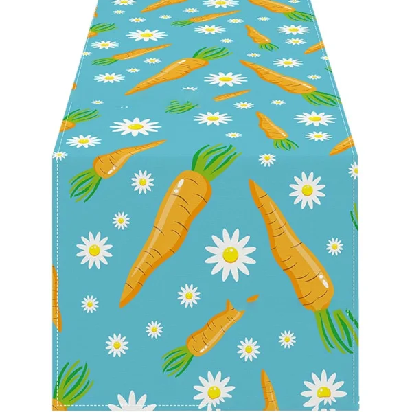 Easter Table Runner 33x183cm – Table Runner with Easter Eggs, Easter Decoration & Spring Decoration for Kitchen and Dining Room