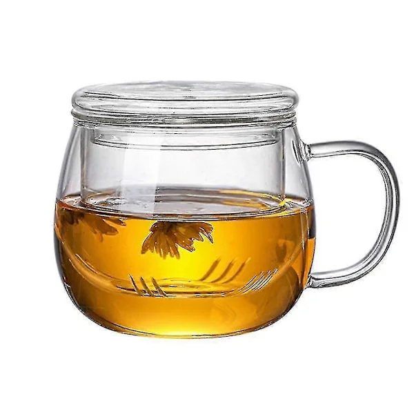 Lasinen teekuppi 300ml Borosilikaattilasi Teekuppi Kahvikuppi Teesuodatin Fig