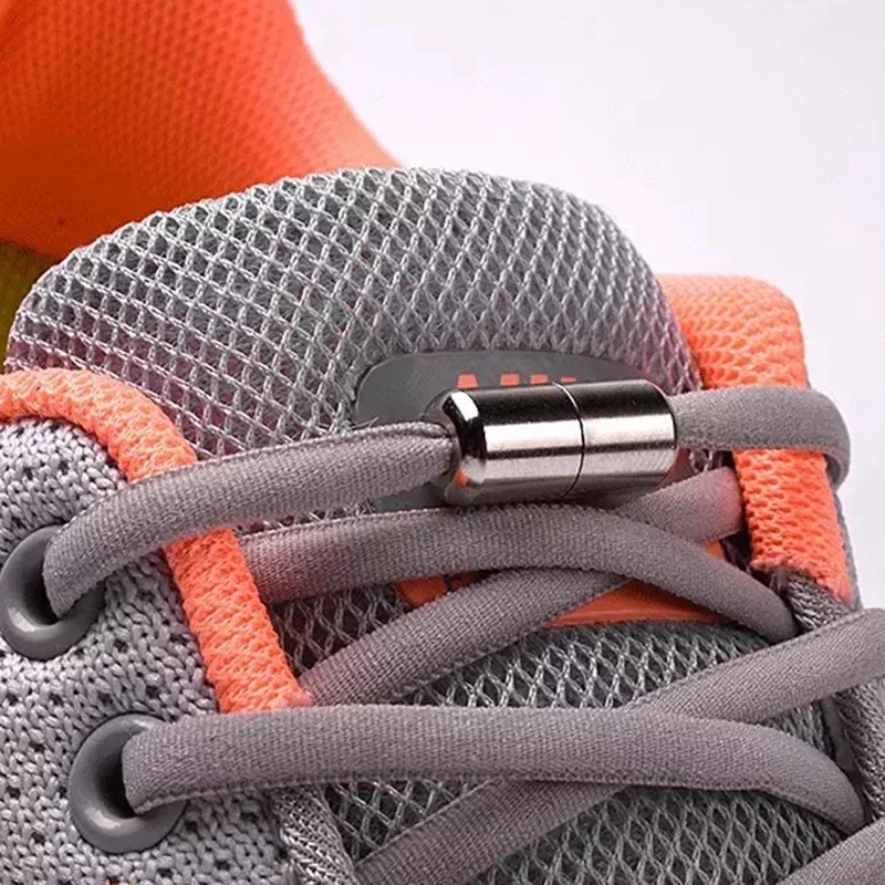 AliExpress - Halbkreisförmige Schnürsenkel ohne Krawatte, elastische Schnürsenkel, Sneakers-Schnürsenkel, Metallverschluss, Lazy Laces für Kinder und 