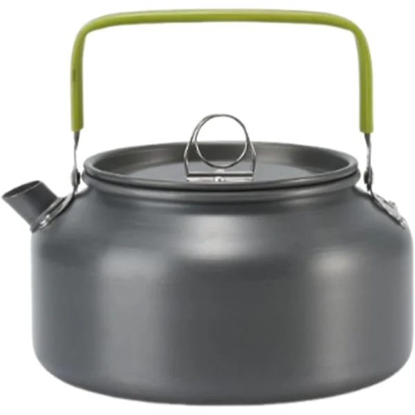Resebärbar Vattenkokare - Liten Aluminiumlegering 1.8L Lägergryta, Lättvikts Vandringsvattenkokare | Utomhus Picknick Matlagningsutrustning, Kompakt 