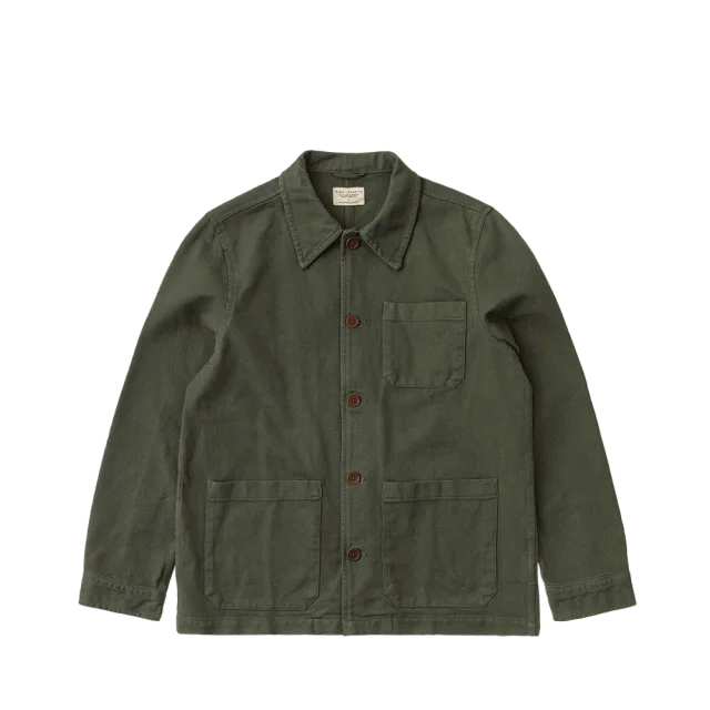 Nudie Jeans Barney Worker Jacket Jackor Herr Grön L