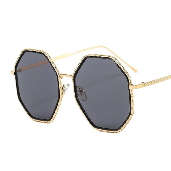 Bohemian Large Oversized Sunglasses Boho Soho Luxury Ibiza Black Black