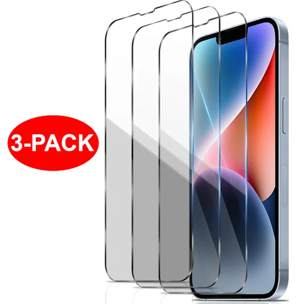 3-Pack - iPhone 13 mini Härdat Glas Skärmskydd