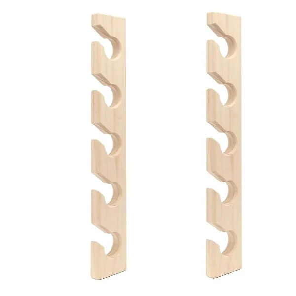 2 stk Hattestativ for Vegg Tre Baseballcapser Organisering Veggmontering Baseball Hatt Holder Vertikal Hatt