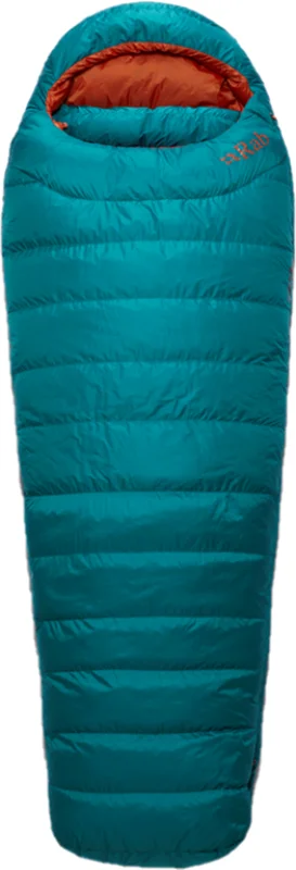 Rab Ascent 500 untuvamakuupussi, naisten malli, -5°C Marina Blue