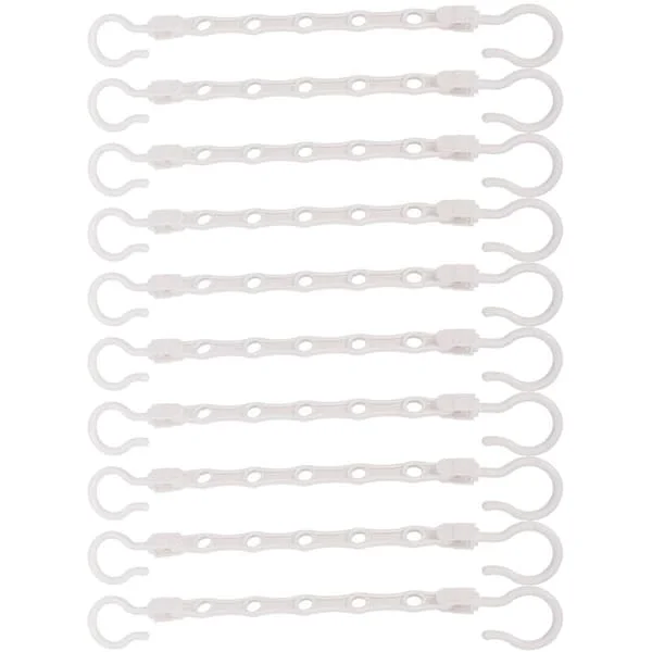 White Hanger, Windproof Five-Hole Hanger, Foldable Rotating Hanger, Space-Saving Hanger, 10 Pieces, For Clothes