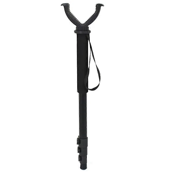 Jaktstativ i aluminiumslegering, justerbar høyde, monopod, bærbart jaktutstyr med anti-tapt W