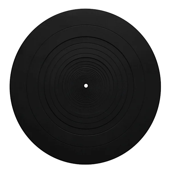 12 tums skivspelare tallrik matta gummi silikon skivspelare Slipmat Pad för alla för LP Vinyl skivspelare Svart