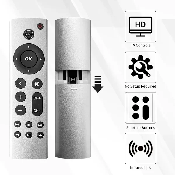 Fjärrkontroll passar för Apple TV 4K/ Gen 1 2 3 4/ HD A2843 A273