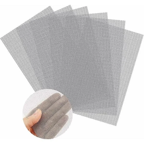 6 Pieces Stainless Steel Wire Mesh 1mm Fine Mesh & 18 Fine Mesh Mosquito Net 20 30CM Steel Wire Fabric for Garden Security Protection (FMY)