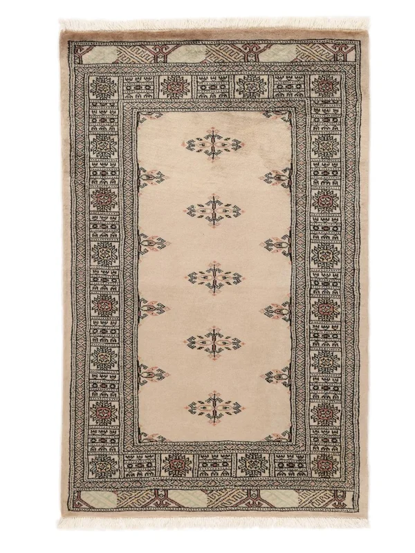 78X126 Alfombra Pakistan Bukara 3Ply Oriental Marrón/Naranja (Lana, ) Carpetvista