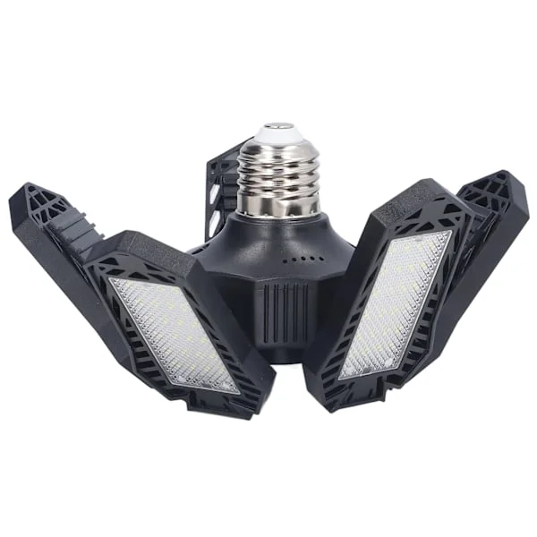 LED Garage Light Foldable Garage Ceiling Light E27 20W 1500LM 5 Blade Warehouse Workshop Lamp 85-265V