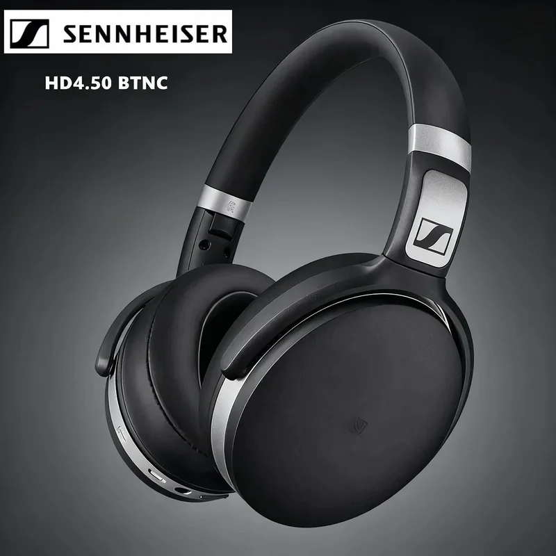 AliExpress - Casque audio SENNHEISER HD4.50 BTNC, écouteurs sans fil Bluetooth, isolation du bruit, écouteurs stéréo noirs, écouteurs de jeu