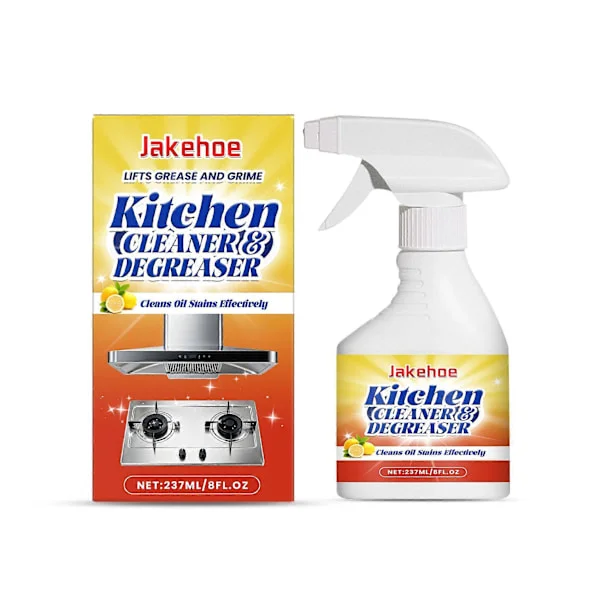 Jakehoe Kjøkken Avfettingsskum Spray: Husholdningsrengjøringsspray for oljeflekker, kjøkkenvifter og komfyrtopper.