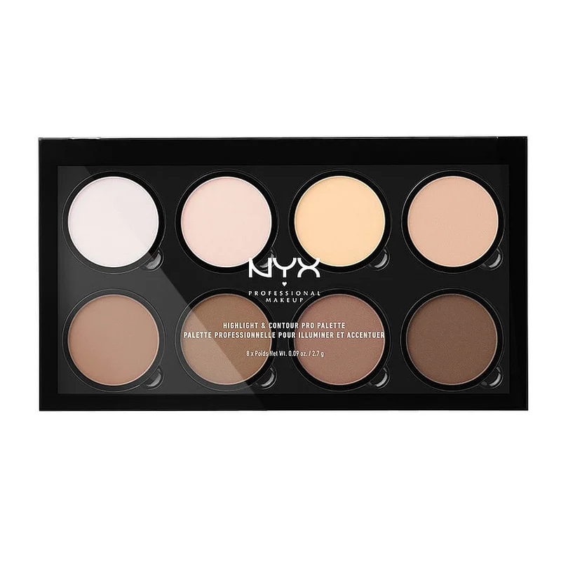 Spar 25% • Køb 2, NYX PROFESSIONAL MAKEUP Highlight & Contour Pro Palette, Makeup, Ansigt, Highlighter